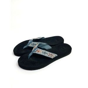 Teva Mush II Flip Flop 4198 Multicolor Womens Size 10 Thong Lightweight Comfort